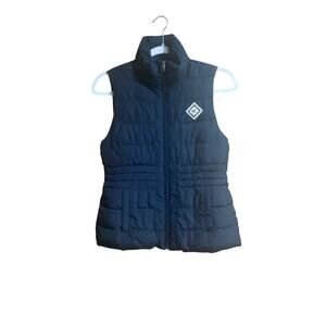 Hollister Womens Vest Sherpa Lined  Puffer XS Blue